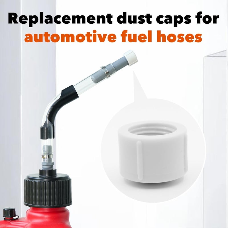 mapleza 4 Pcs Racing Fuel Hose Cap with 2 PCS Hose Bender Compatible with VP JEGS Scribner 3/5/5.5 Gallon Jugs Hoses Heavy-Duty Dust-Proof Replacement Kit for Fuel Containers - Image 5